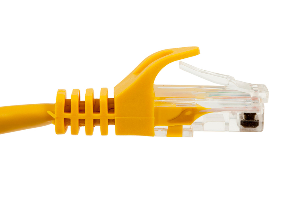 UTP 25' CAT6 Yellow Patch Cable With Ferrari Boots 568B