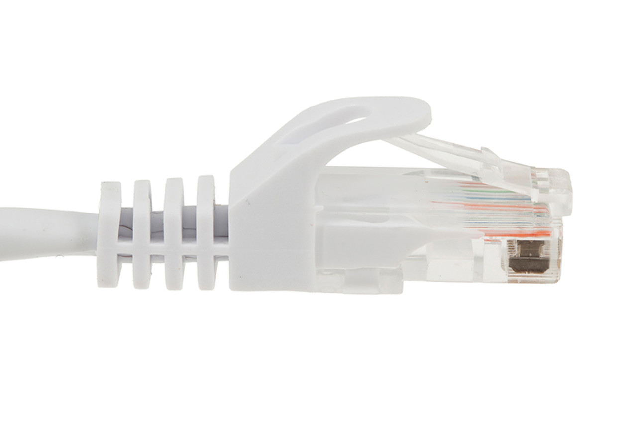 UTP 5' CAT5E White Patch Cable With Ferrari Boots 568B