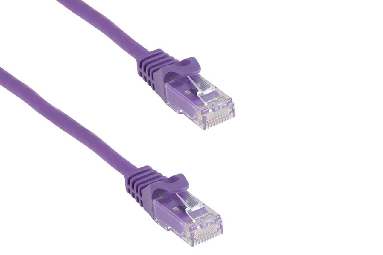 UTP 3' CAT5E Violet Patch Cable With Ferrari Boots 568B