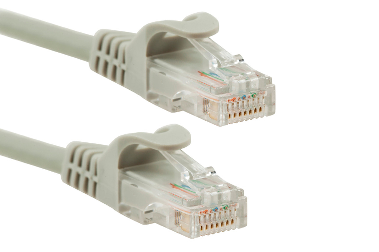 UTP 3' CAT5E Gray Patch Cable With Ferrari Boots 568B