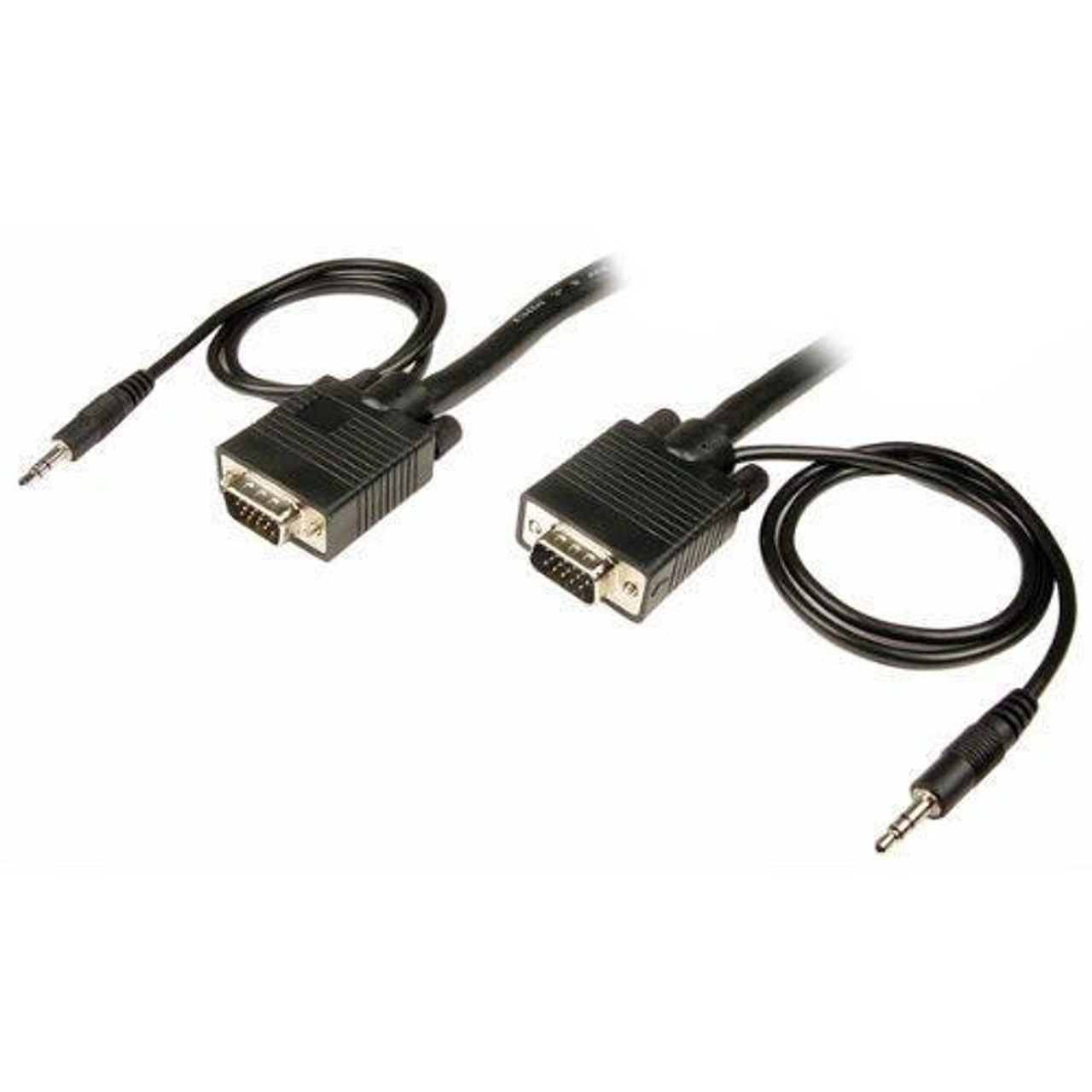 VGA Video HD15 + 3.5mm Stereo Cable 3' M/M