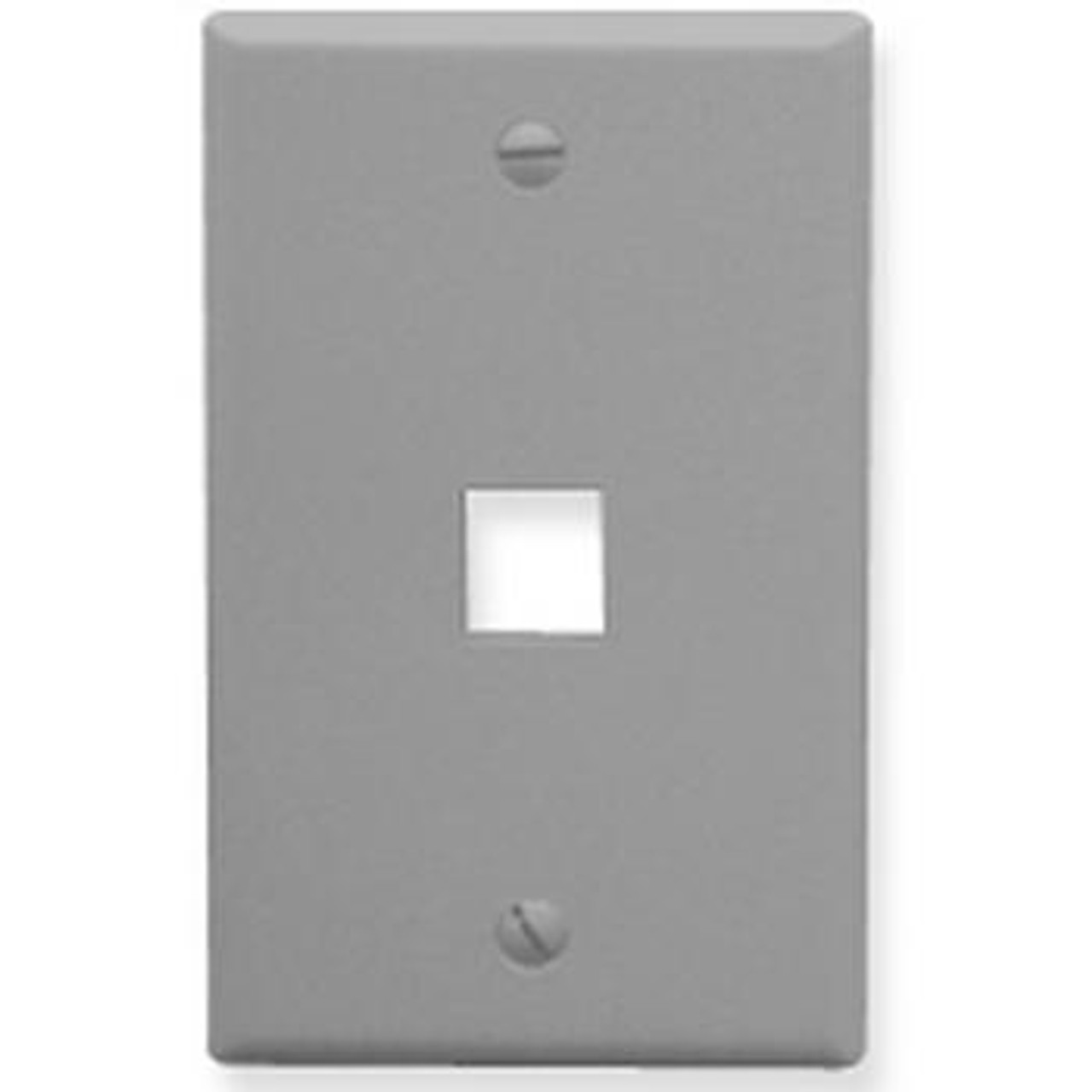 Face Plate 1 Port Gray ICC