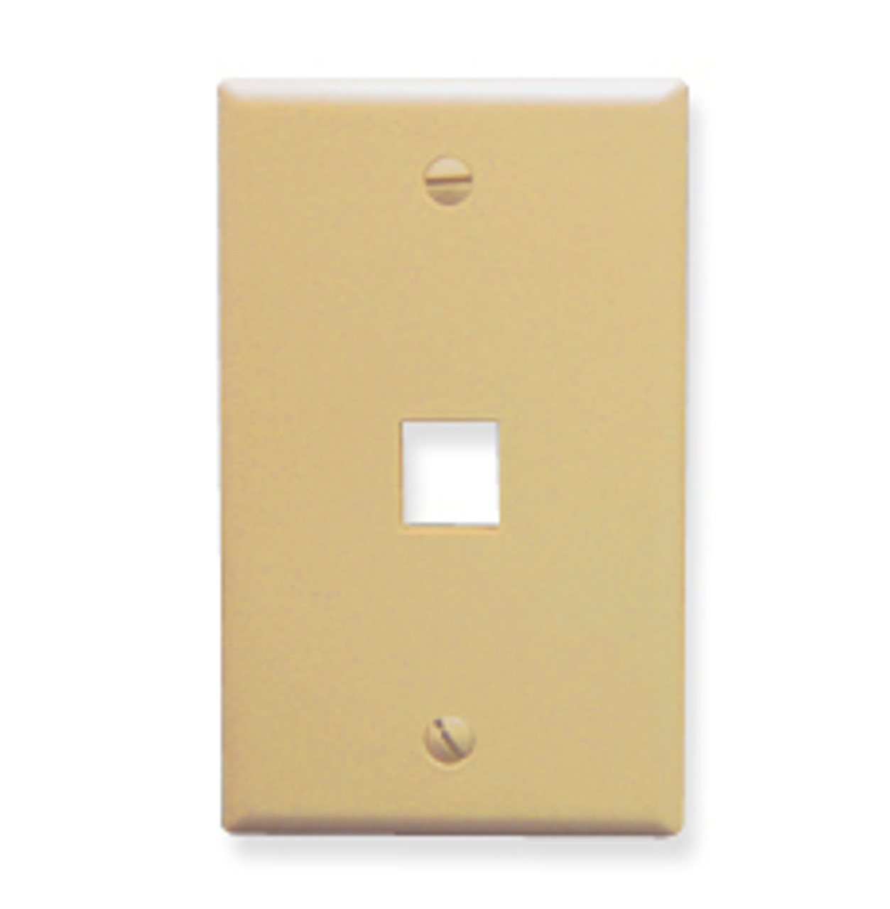 Face Plate 1 Port  Ivory ICC