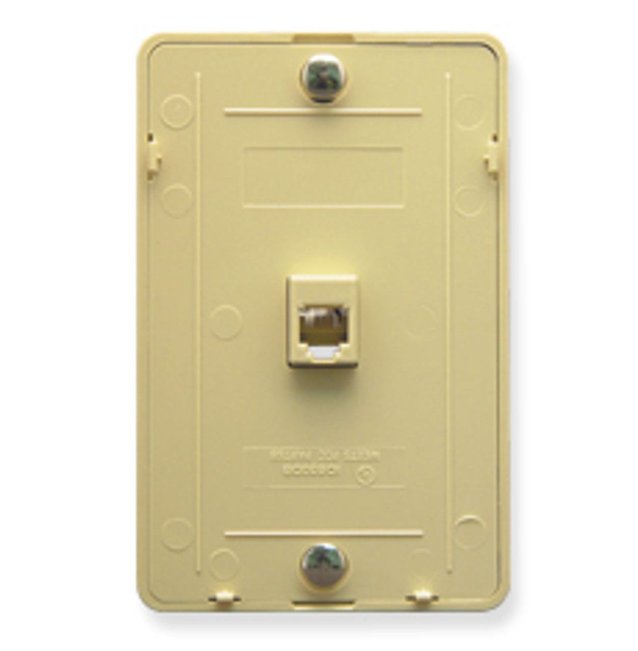 Wall Mount Single Jack 6c Telephone Wall Plate