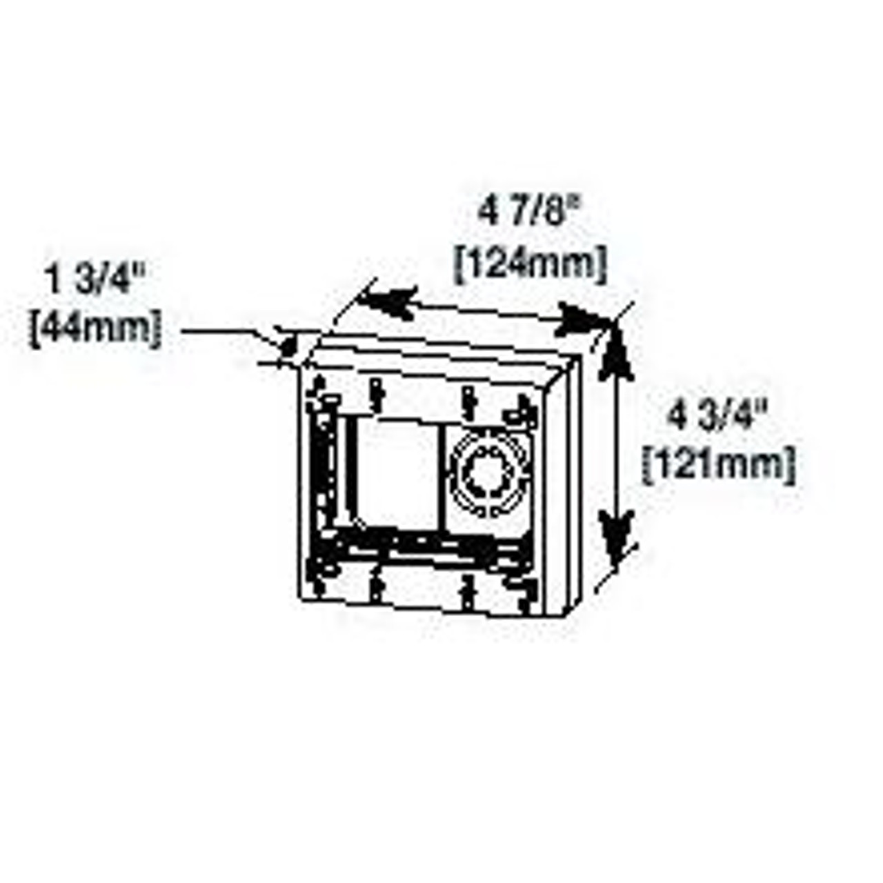 Surface Mount Box Ivory Double Gang for Uniduct Raceway