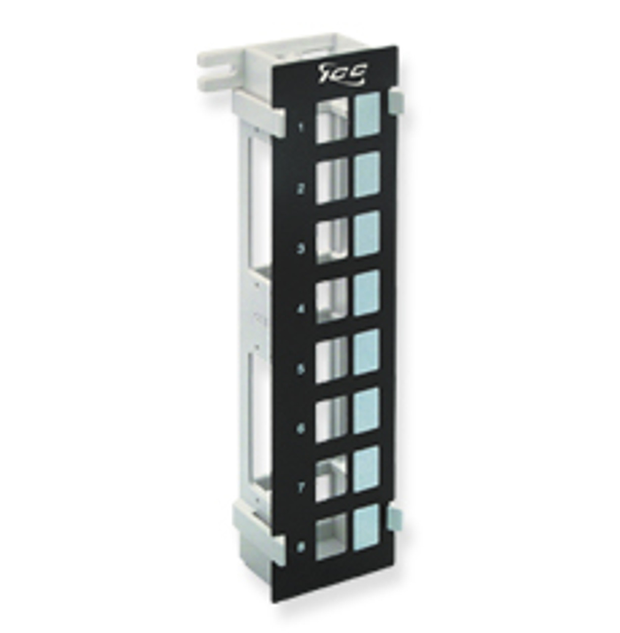 Blank Patch Panel 8 Port Vertical, w/ Wall Mounting Bracket