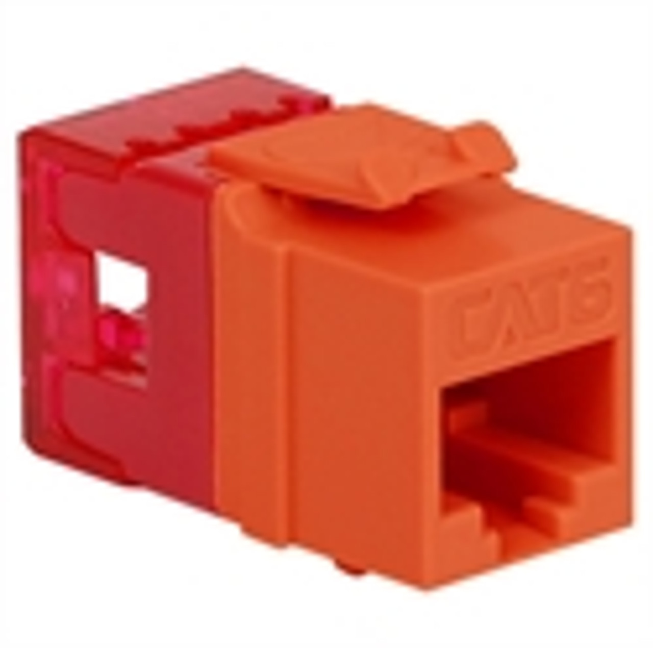 Jack HD (HI-DENSITY), RJ45 CAT6 ORANGE (COMPONENT RATED) ICC