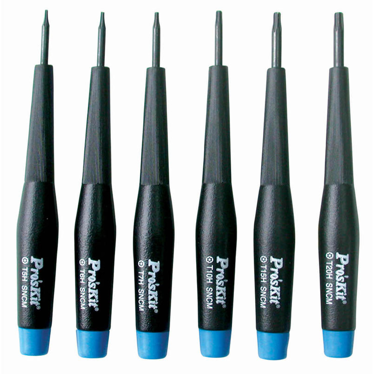 6 piece Screw Driver Set, 6 pointed Star Tip