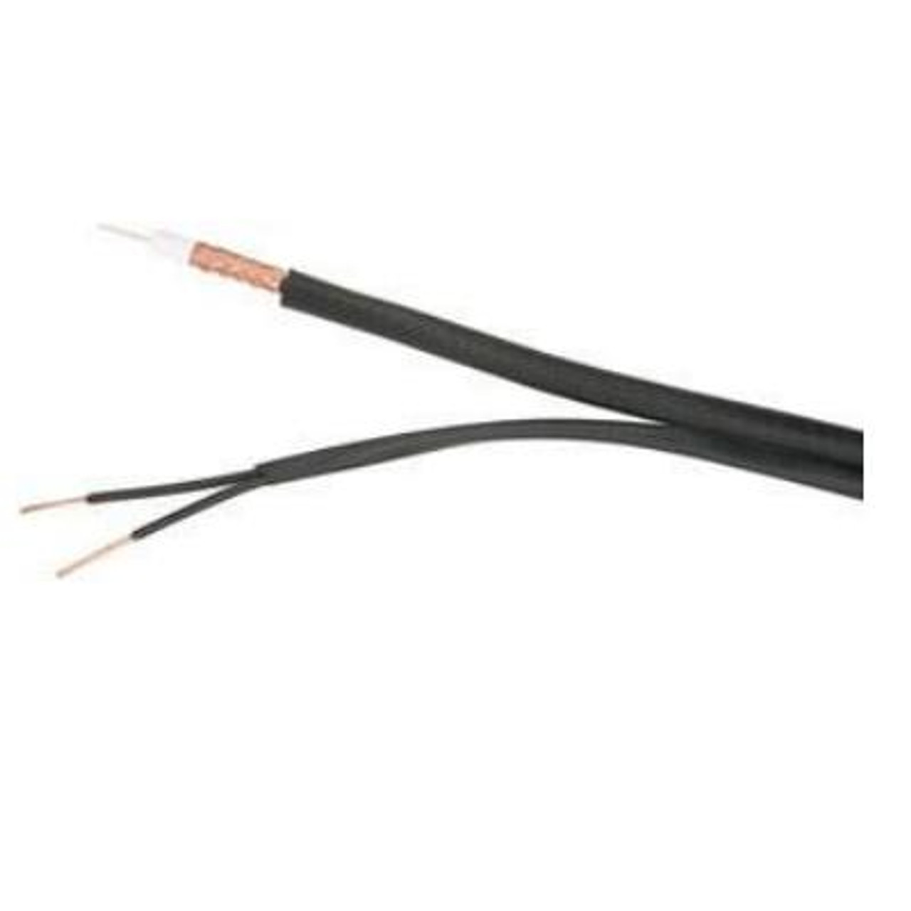 Siamese Cable 1 RG-59 (CCTV), 1 2c 18 AWG (Power), PVC Black
