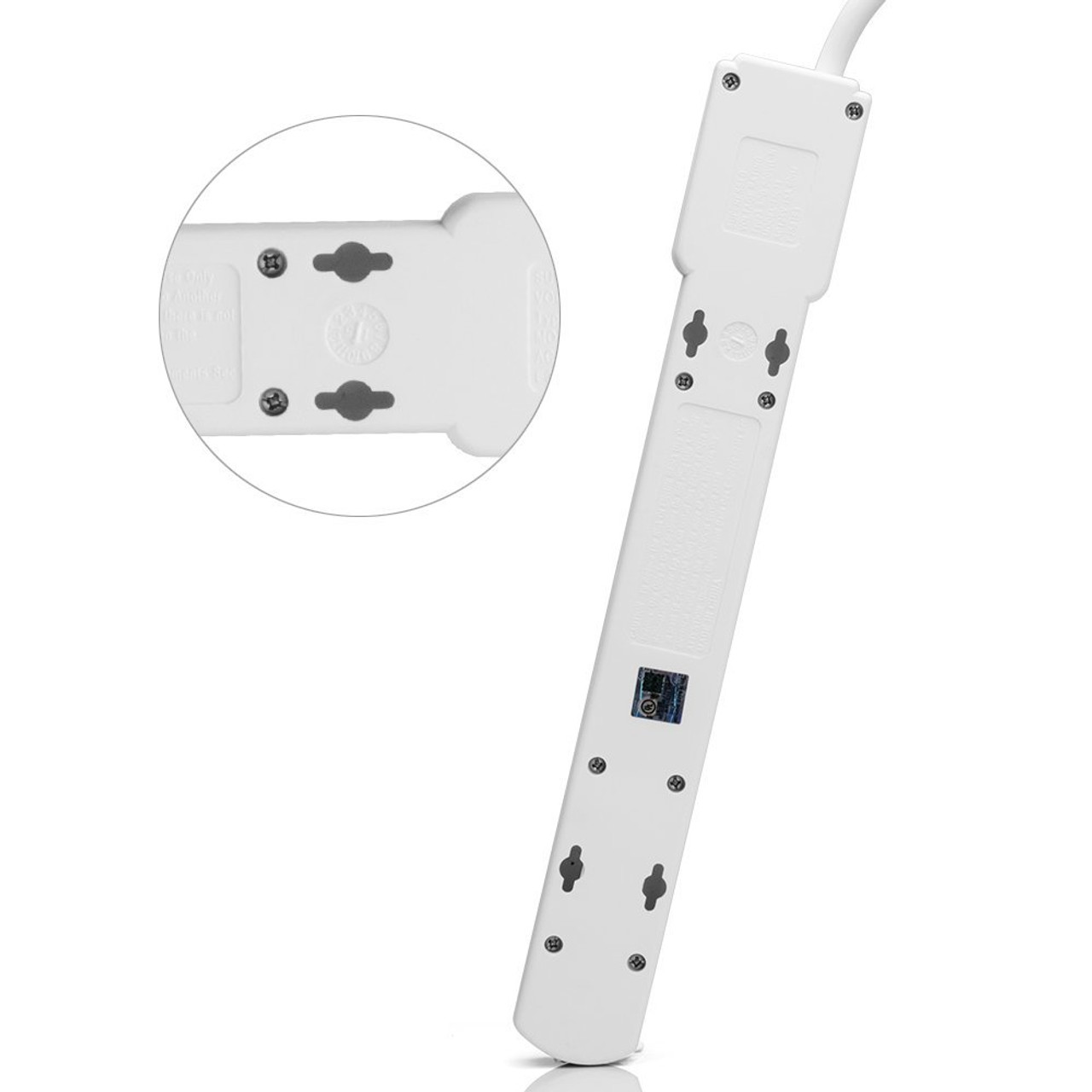 Surge Protector 8-Outlet  Power Strip with 6-foot Power Cord, 245 Joules