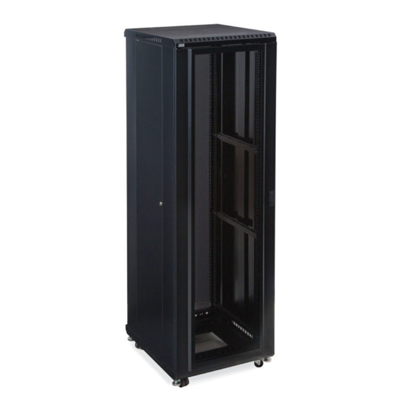 42U LINIER® Server Cabinet - Convex/Vented Doors - 24" Depth