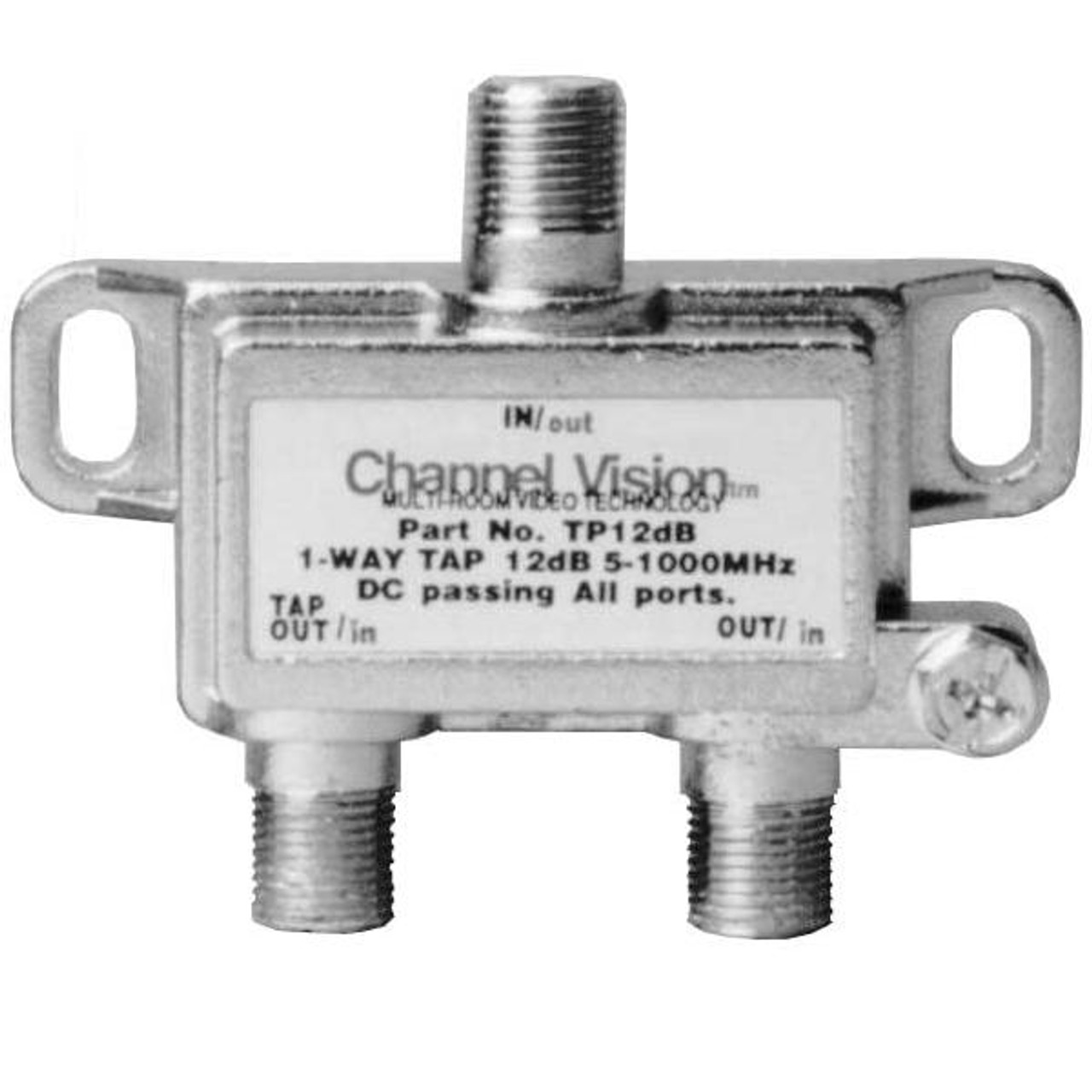 Channel Vision 12 dB Line Tap, 1dB loss, dc passing