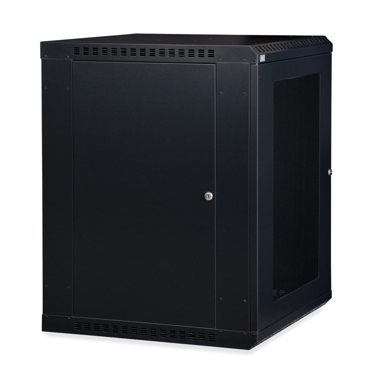 15U LINIER® Fixed Wall Mount Cabinet - Vented Door