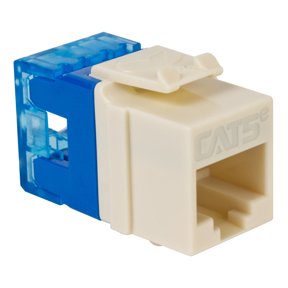 CAT5e RJ45 Keystone Jack for HD Style Almond