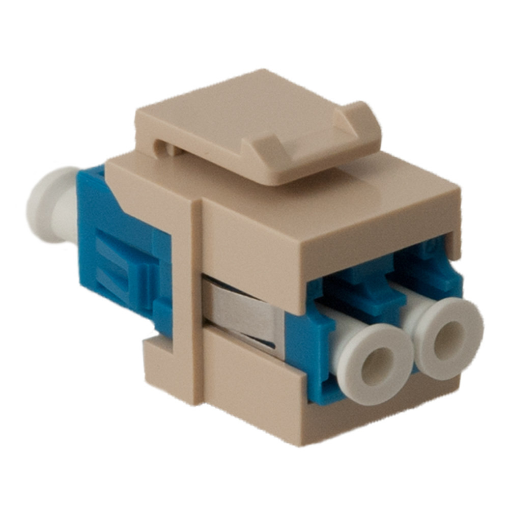 LC Fiber Optic Keystone Coupler with Ceramic Sleeves and Duplex
