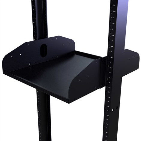 20″ Deep Heavy-Duty Double-Sided Rack Shelf in 3 RMS - CableMaster.com