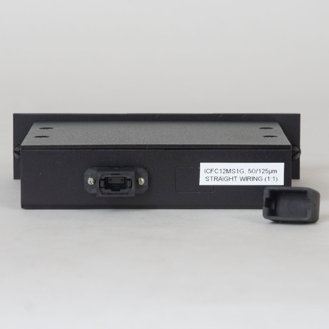 Classic SC-MPO Fiber Optic LGX Compatible Cassette with Aqua Multimode Adapters and 12 10G OM3 Fibers