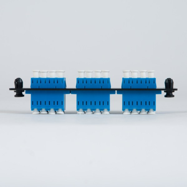 Classic LC-LC Fiber Optic LGX Compatible Adapter Panel with Blue ...