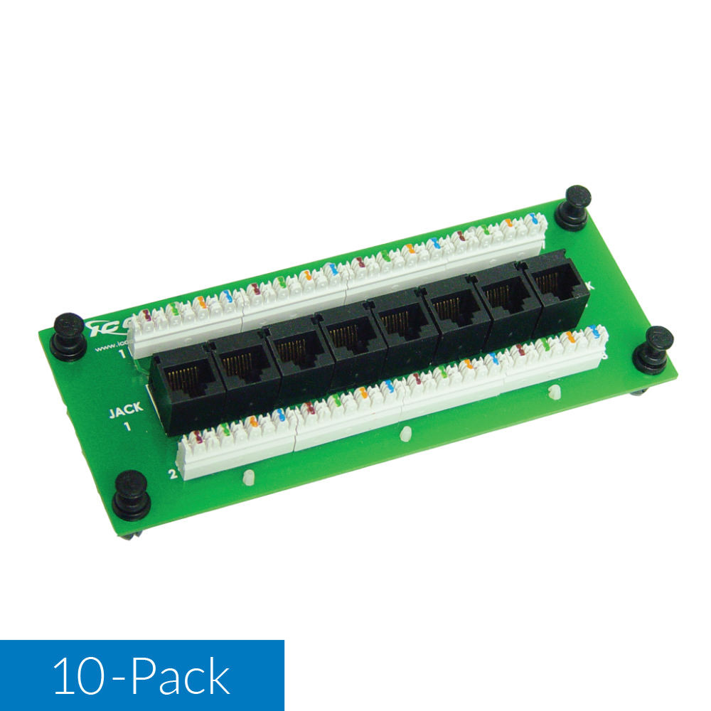 Data Module CAT5e with 8 Ports in 10-Pack - CableMaster.com