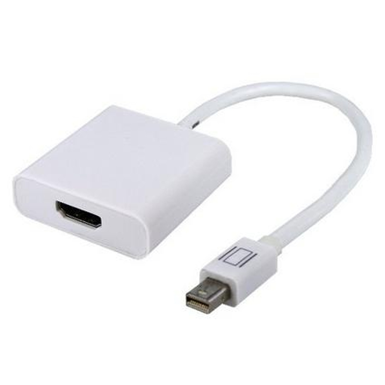 Mini DisplayPort male to HDMI female cable, approx 3 inch"