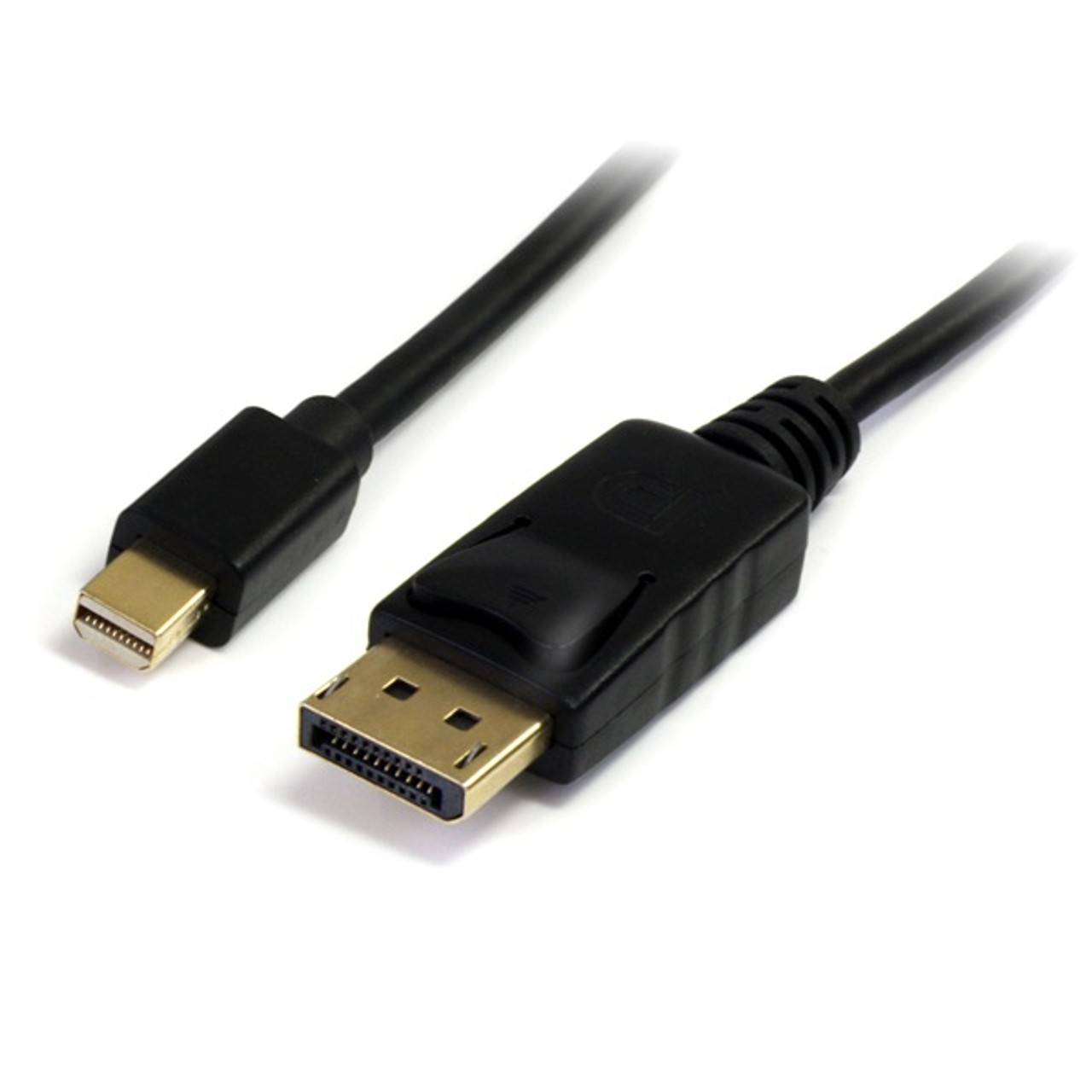 Mini DisplayPort Male to DisplayPort Male Cable 6 Feet Black