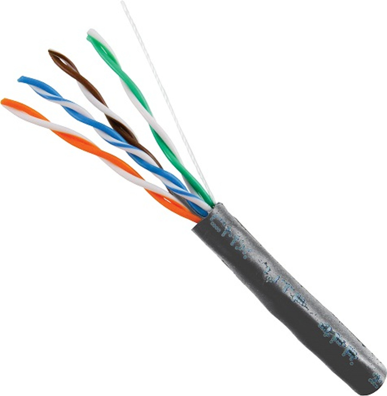 CAT5E CMX Outdoor Rated Cable UV Rated 8-Conductor 24AWG Solid-Bare Copper 1000ft Pull Box