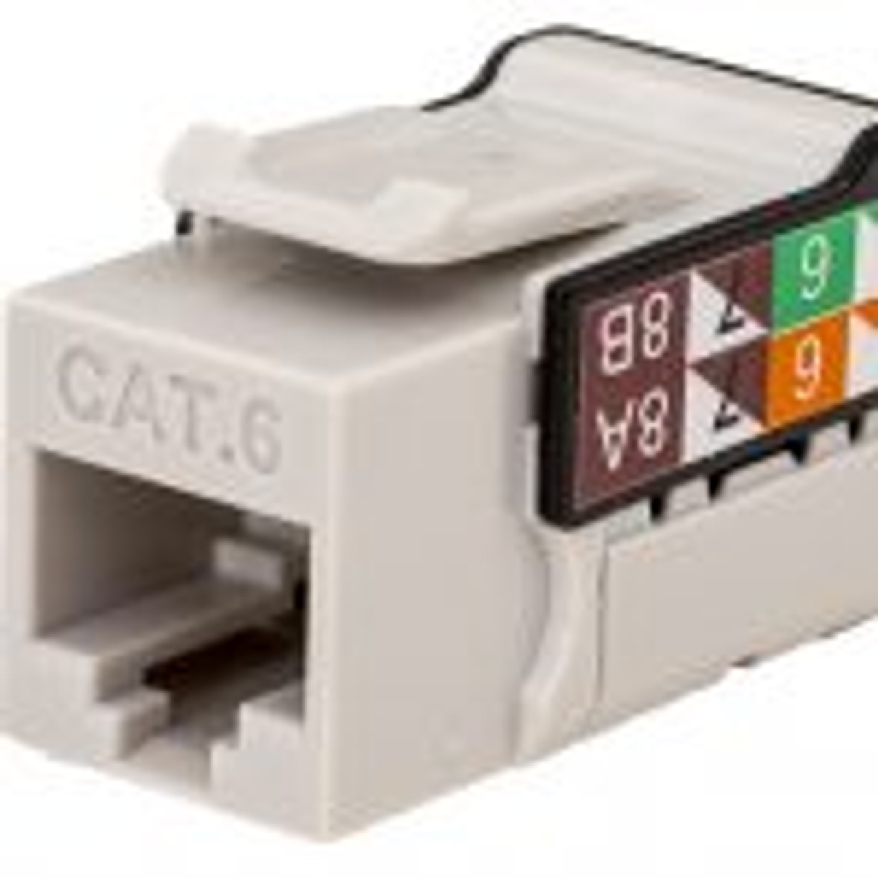 CAT6 Data Grade Keystone Jack – 25 Pack, RJ45, 8×8, Terminate These Jacks with our I-Punch Tool