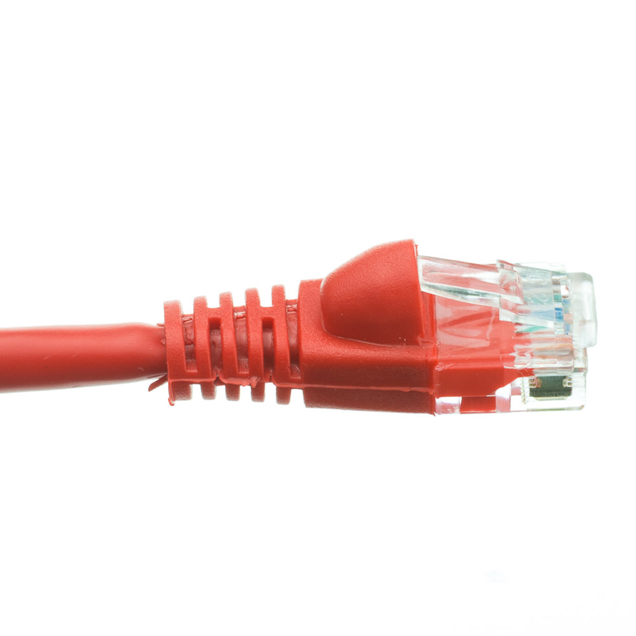 Cat6 Red Copper Ethernet Cable Snagless Boot 20ft