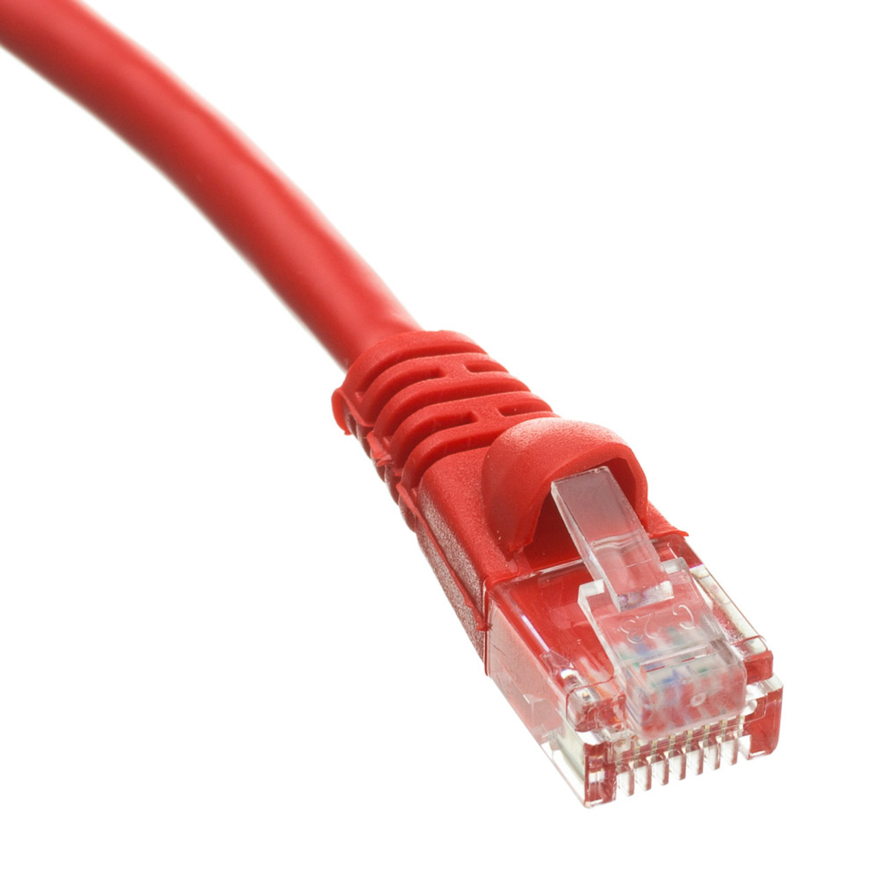 Cat6 Red Copper Ethernet Cable Snagless Boot 20ft