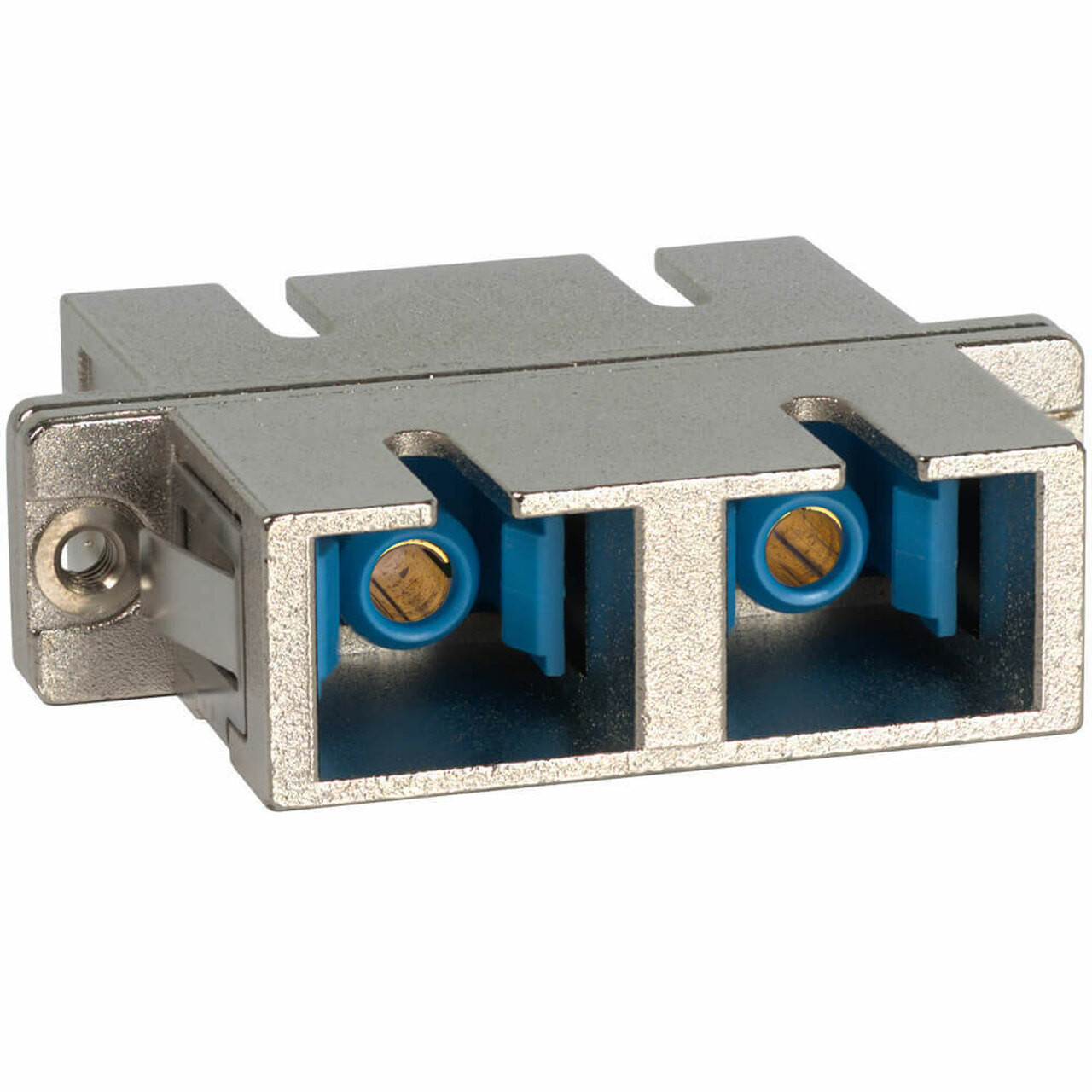 SC-SC Fiber Optic SC Mount Duplex Adapter in Metal with Metal Sleeve ...
