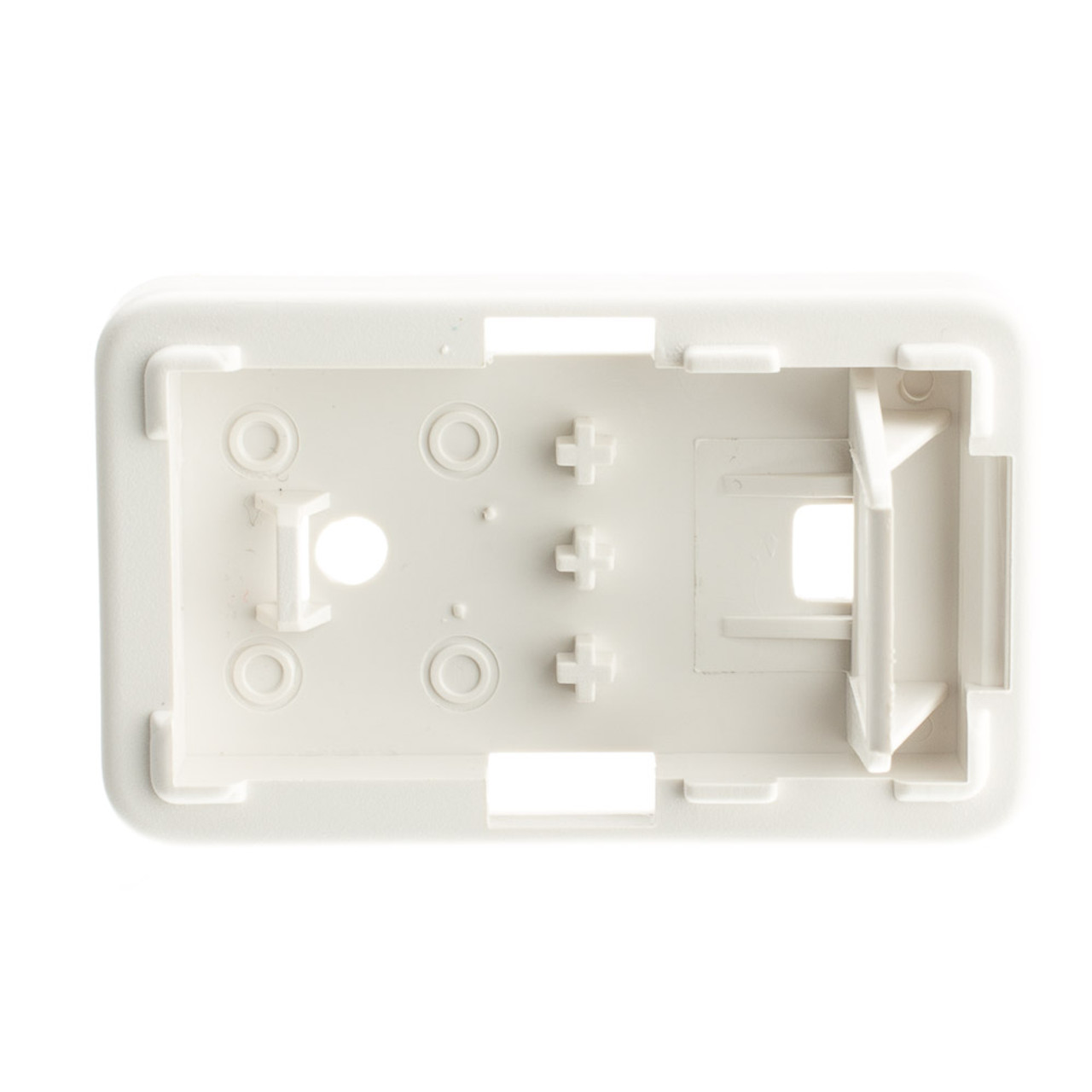 Vertical Cable 1 Port White Keystone Surface Mount Box