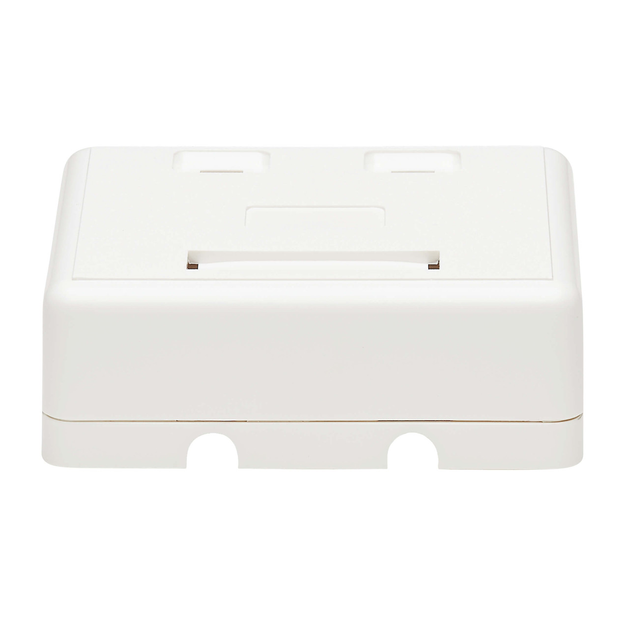 Vertical Cable Surface-Mount Box for Keystone Jacks - 2 Ports, White