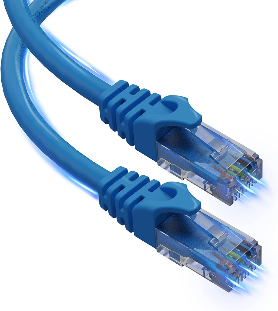 Cat6 Ethernet Cable 75 ft - RJ45 LAN UTP CAT 6 Network Cord Patch Long Internet Cable - 75 Feet - Blue
