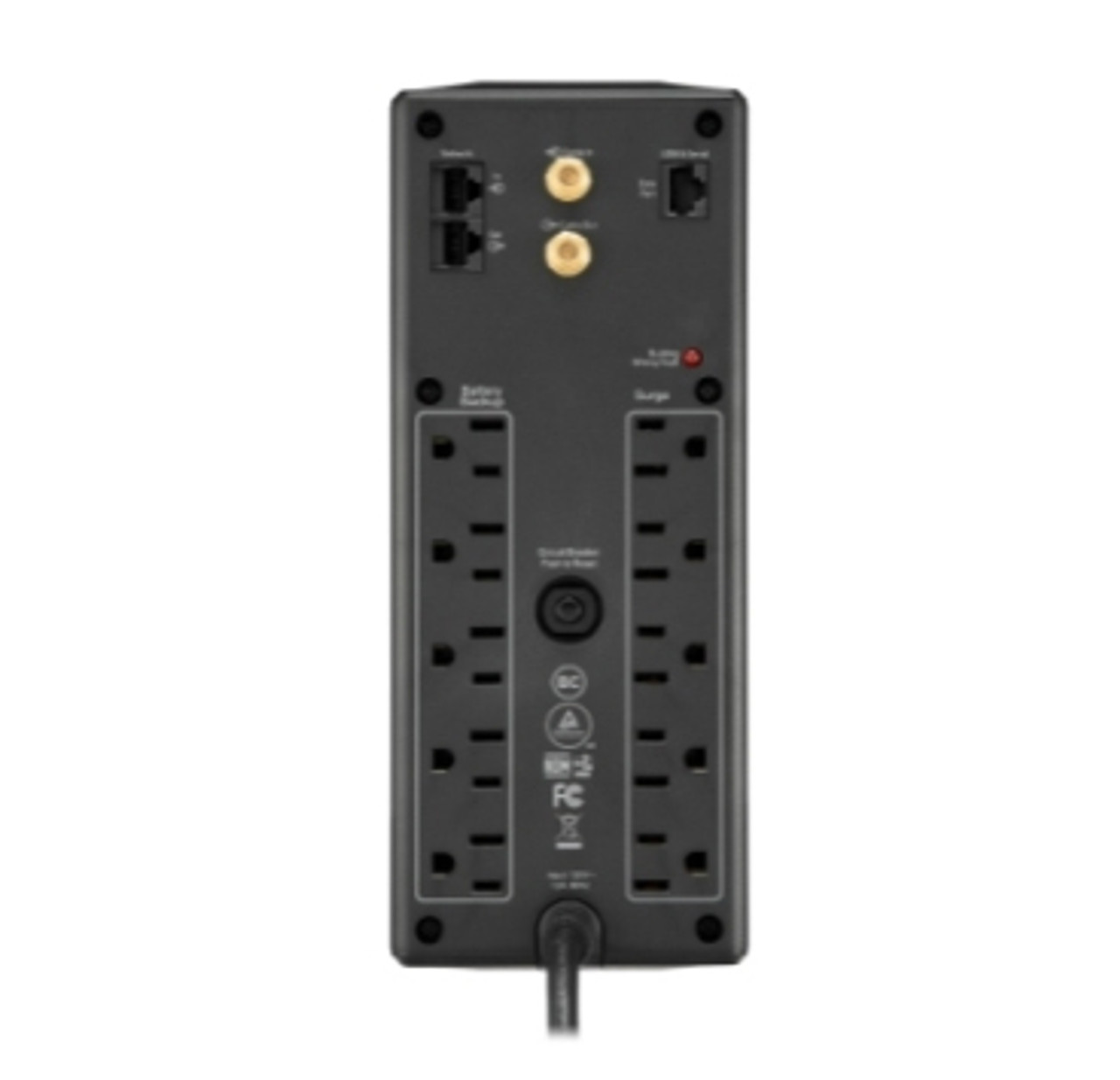 Back UPS 1500 Compact Tower 1500VA 120V AVR LCD 10 NEMA outlets (5 surge)