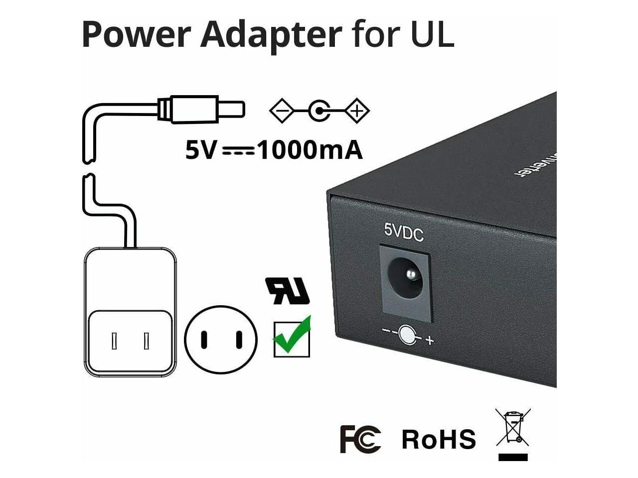 Gigabit SFP to Ethernet Media Converter with with a SFP 1000Base-LX Module (1310nm, up to 20km) Singlemode Dual LC Fiber, SFP to RJ45 switches