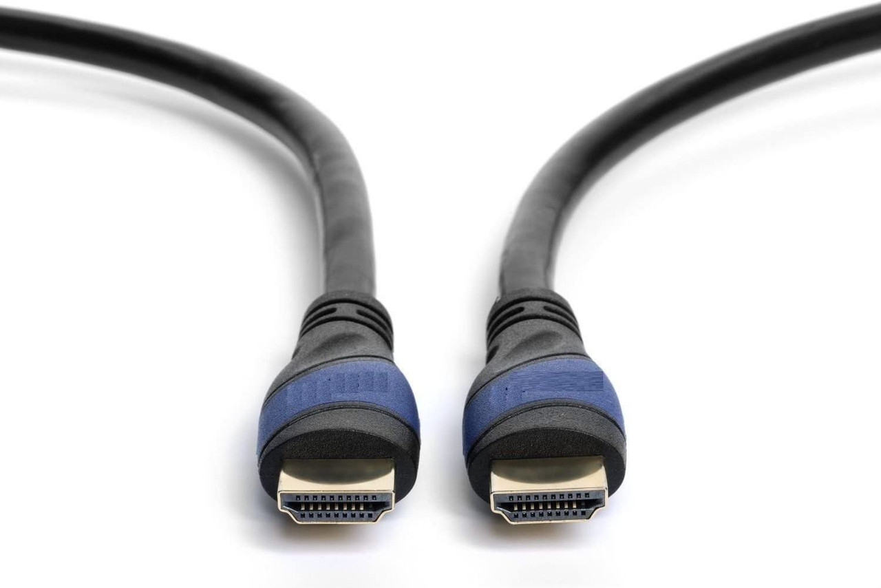 HDMI Cable 75 FEET, V1.4 Ultra-High Speed Supports Ethernet Audio Return (ARC) Bandwidth up to 18Gbps 3D HD 1080p Ready 75ft Braided Nylon Cable Cord Gold Plated Blue