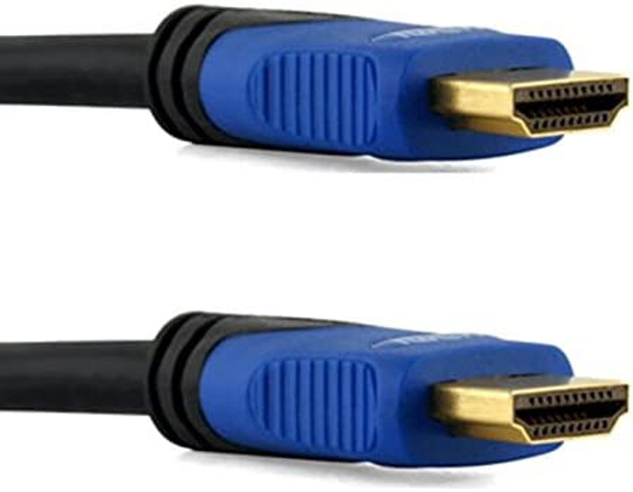 HDMI Cable 75 FEET, V1.4 Ultra-High Speed Supports Ethernet Audio Return (ARC) Bandwidth up to 18Gbps 3D HD 1080p Ready 75ft Braided Nylon Cable Cord Gold Plated Blue