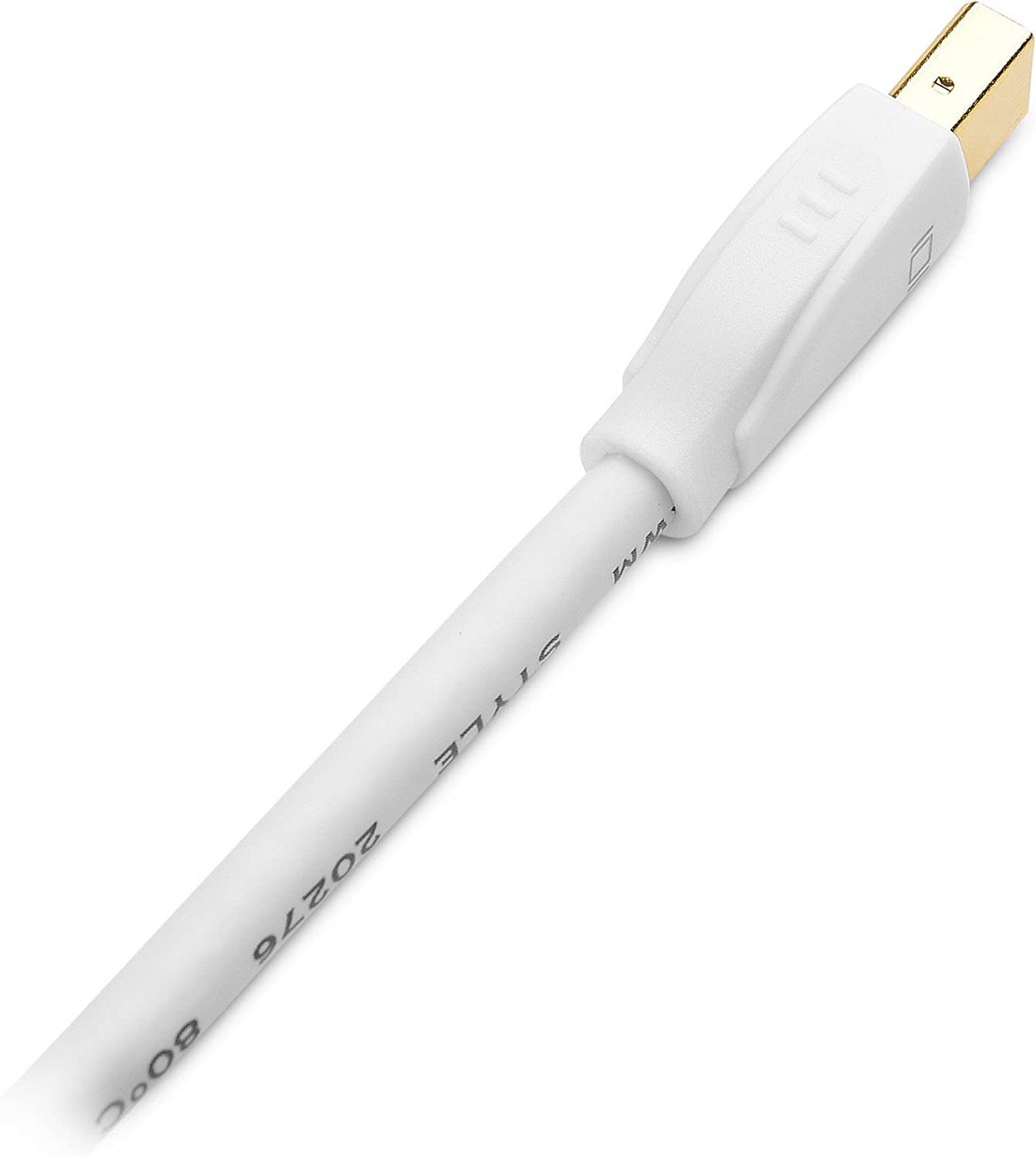 Mini DisplayPort to VGA Adapter (Mini DP to VGA) in White Thunderbolt and Thunderbolt 2 Port Compatible 3 inch"