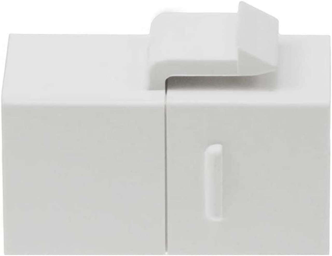 Cat 6 Inline Coupler w/Keystone Latch - White