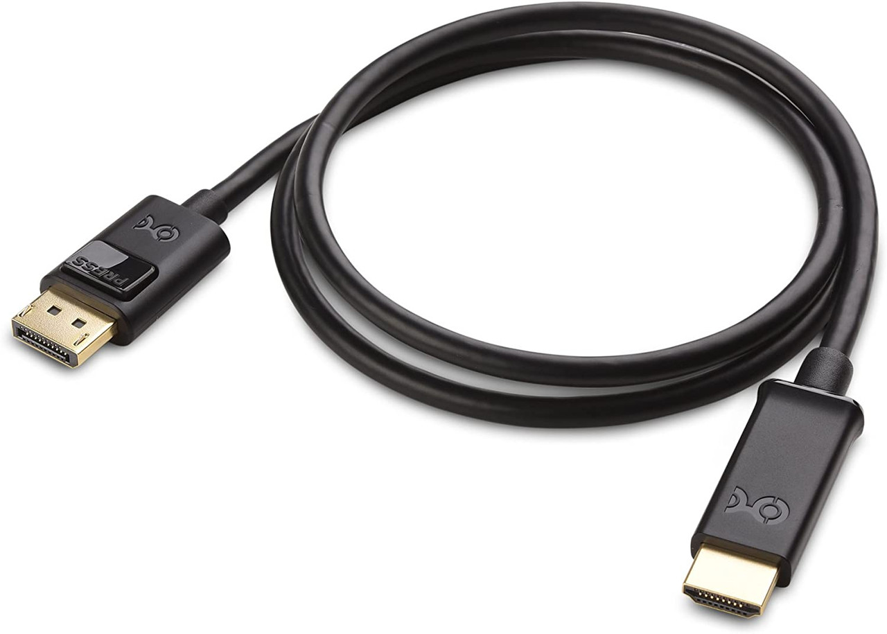 Unidirectional DisplayPort to HDMI Adapter Cable (DP to HDMI) 3 Feet