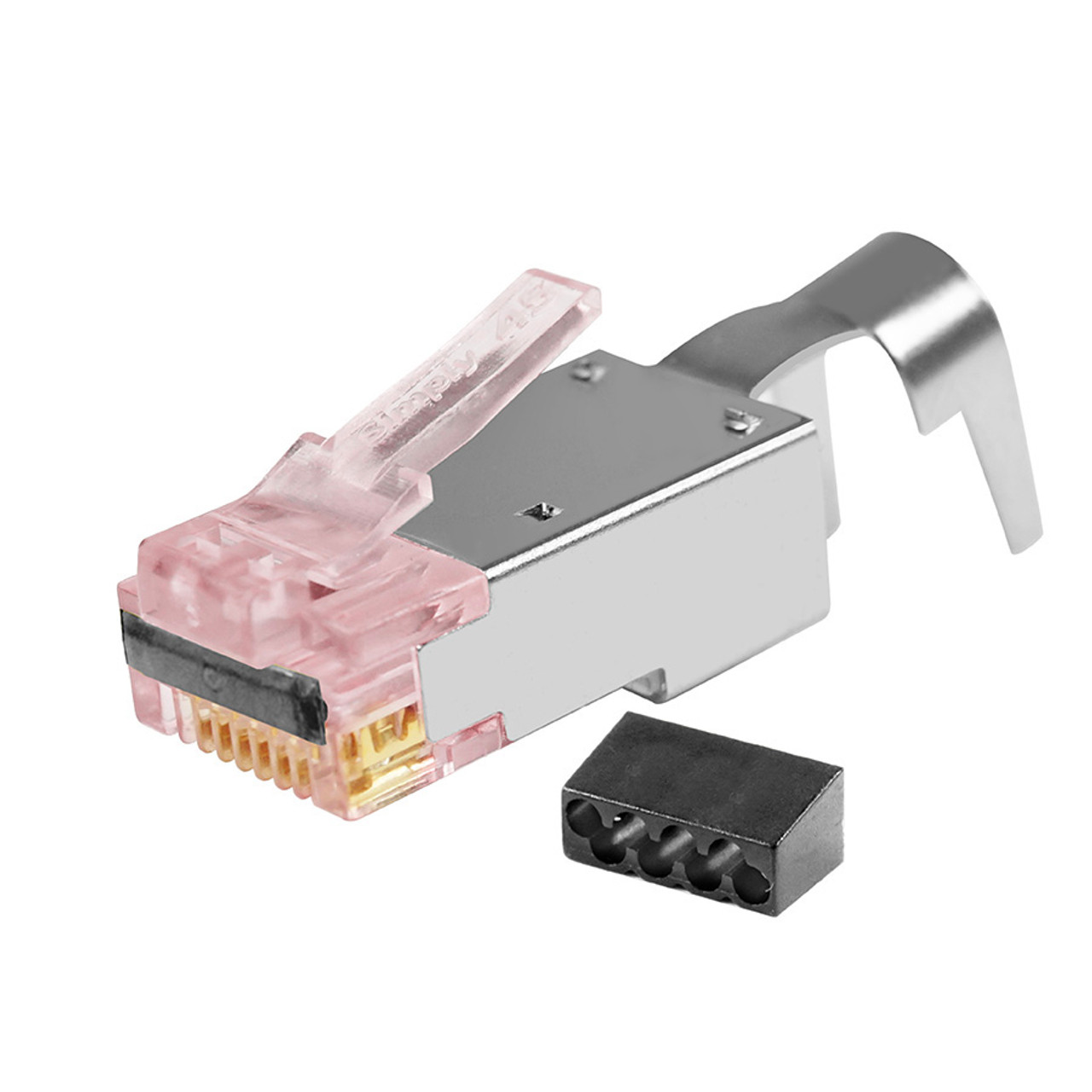 S45-1750P - ProSeries Cat6/6a STP Shielded External Ground - Pass-Through RJ45 with Cap45® & Bar45® 50 PC