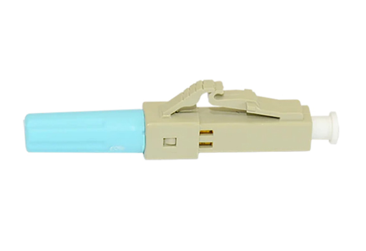 ECO Series™ Field-Assembly LC Type Multimode OM2/3/4 Fiber Optic Connectors - Aqua 1 unit (Distribution)