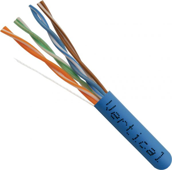 CAT5e Unshielded Twisted-Pair (UTP), CMP (Plenum-Rated), 24 AWG