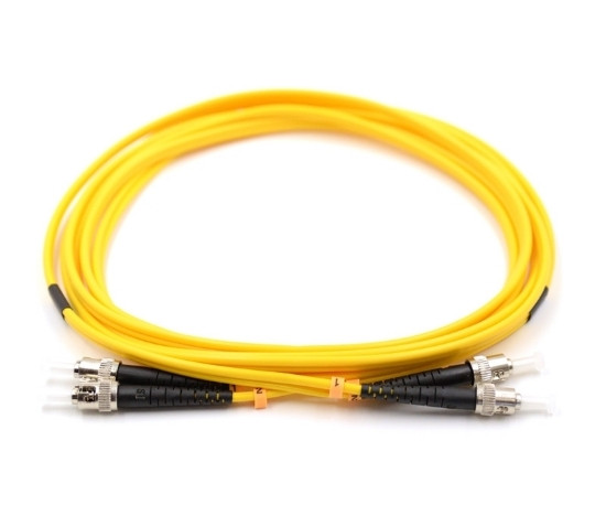 ST-ST Duplex Singlemode 9/125 OS2 Fiber Optic Patch Cable