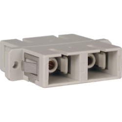 Fiber Coupler SC/SC Duplex,Single/Multi Mode,Zirconia,White