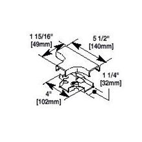 Tee for 2900 Raceway(CAT.5 & Fiber)