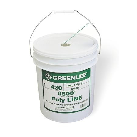 Pulling Line 6500 Feet, 210 lbs. Pulling Strength, Bucket