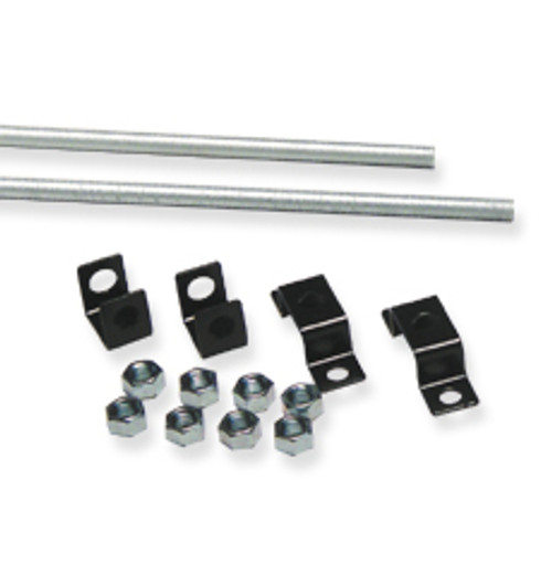 Threaded rod ceiling kit, 2x 6' rods + brackets, ICC