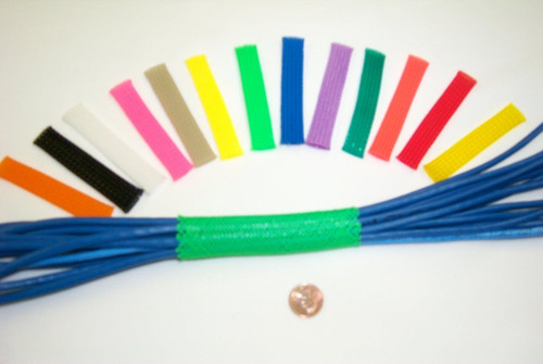 Cable Wrap, 0.25" Neon Yellow, PET, 200' Per Mini Spool