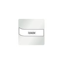 Label RhinoPRO 3/4" White Permanent Polyester Black Print